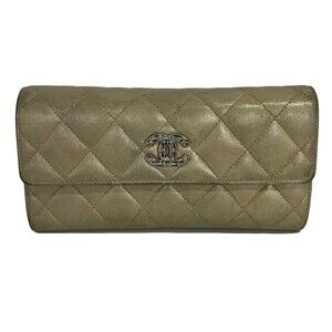 Chanel Matelasse Beige Leather Long #336572C65B
